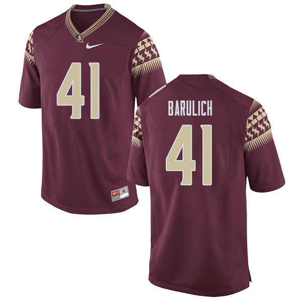 Men #41 Michael Barulich Florida State Seminoles College Football Jerseys Sale-Garent